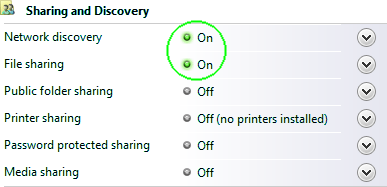 network file sharing windows vista